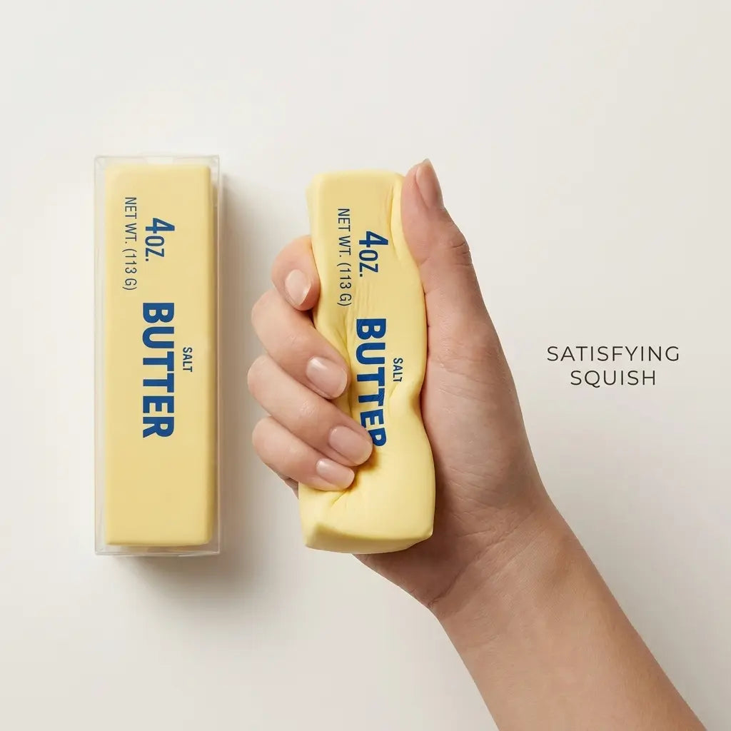 5.51 Inch ASMR Butter Squishy Stick Super Soft Slow Rising Fidget Toy Stress Relief Sensory Squeeze Non-Toxic Decompression Toy for Teens Adults