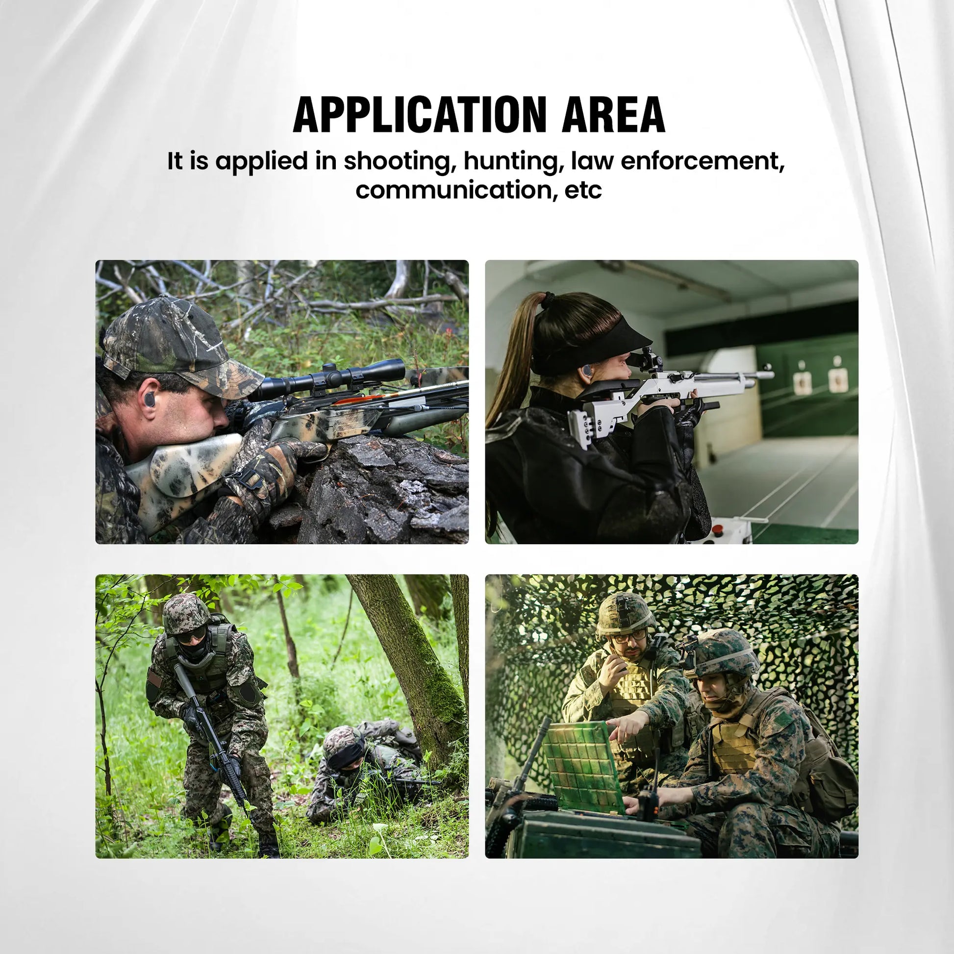 (A Free Gift) ARM NEXT Fieldops Tactical Earbuds E30 Hearing Protection with Bluetooth, 31Db Noise Reduction for Shooting Wireless Tactical Earbuds with Sound Pickup, Bluetooth 5.4, 50H Playtime, LED Display, for Hunting & Work Outdoorfun Fathersdayg