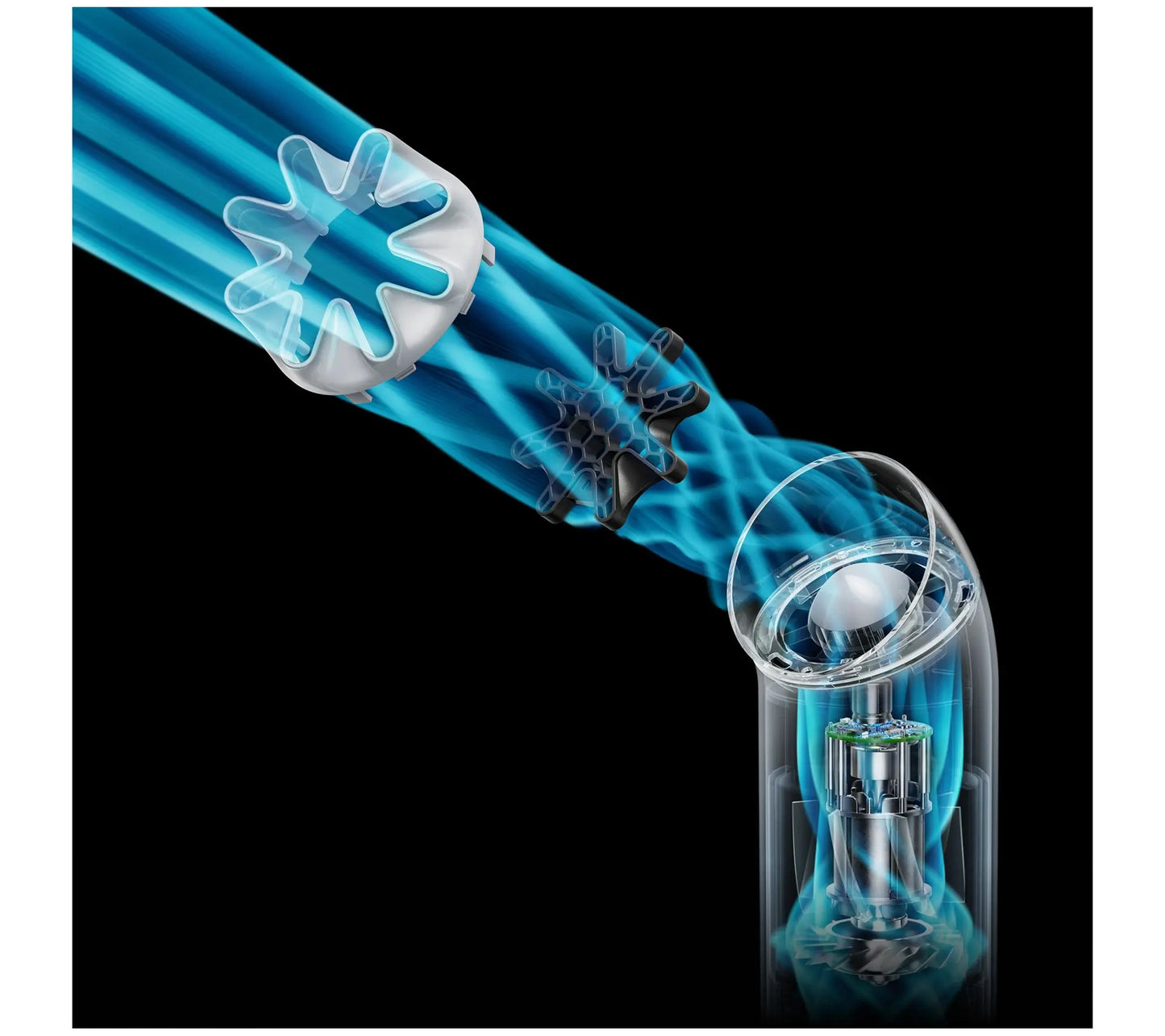 Dyson Hushjet Mini Cool Handheld Portable Fan W/ Accessories
