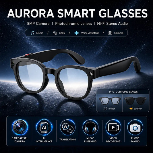 Capture Life in Style with Sightflow Smart AI Camera Glasses! 📸✨ Enjoy 8MP Photos, UV Protection, Real-Time Translation in 160+ Languages, and Hands-Free Audio. Perfect for Travel and Daily Adventures! 🌍🎧 #SmartGlasses #TechForTravel