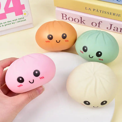 Random Colors Multi-Quantity Gift Squeeze Baozi Toys, Holiday Party Supplies, Party Prize Bag Awards, Squeeze Fun Gift for Kids, Adding Life Fun, Holiday Party Activity Gift Supply, for Halloween Christmas Thanksgiving Gifts