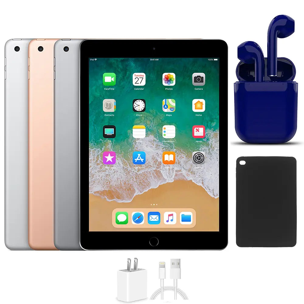 Refurbished Apple Ipad 9.7-Inch, 32GB-128GB, Wi-Fi Only, All Colors, Bundled! (Good)